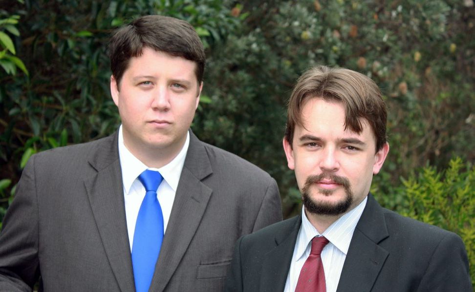Reece Byrnes and Michael Armstrong are against building Byrrill Creek Dam. Reece Byrnes and Michael Armstrong are against building Byrrill Creek Dam.